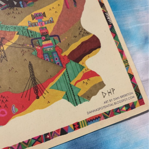 Late of the Pier Fantasy Black Channel Promotional Treasure Map Poster 2008 🗺️ - Picture 3 of 15